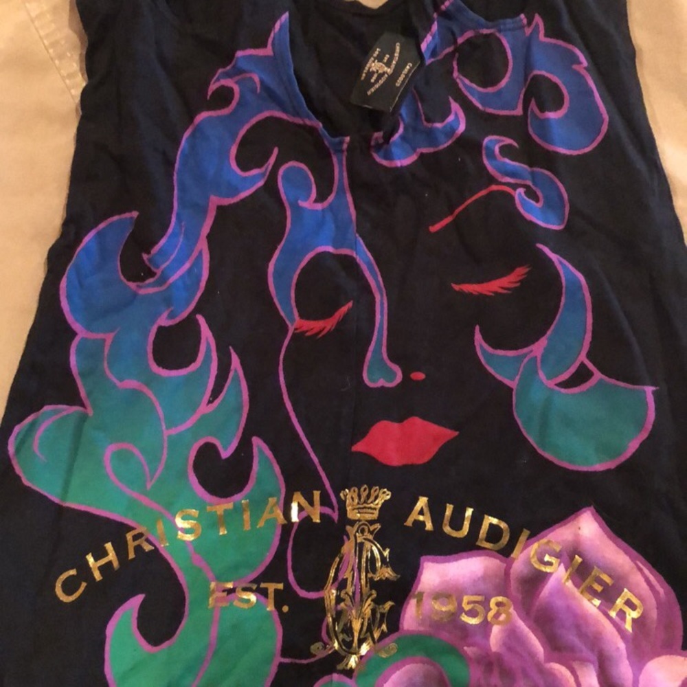 Ed Hardy tank! Super cute.